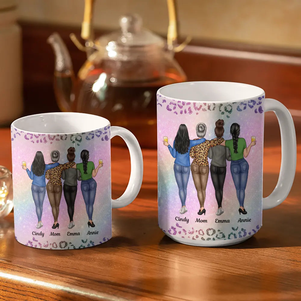 To My Badass Daughter - Personalized White Edge-to-Edge Mug