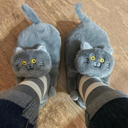 Cuddly Kitty Cat Slippers
