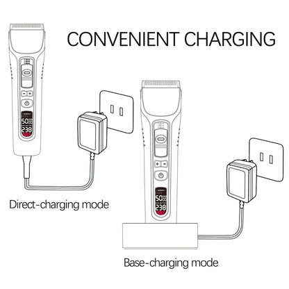 Professional Lcd Inclined Hair Trimmer