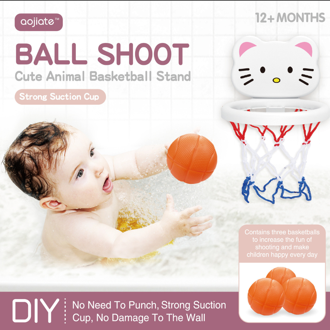 Basketball Hoop Bath Toy for Kids