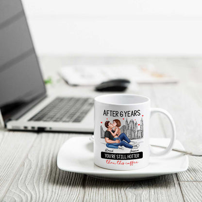 Still Hotter Than This Coffee Sexy Kissing Couple Personalized Mug