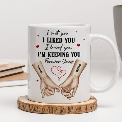Personalized Couple Pinky Promise Hands, Gift, Anniversary Gift for Couples