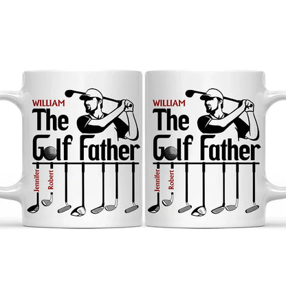 The Golf Father Funny Golfer Dad - Personalized Mug