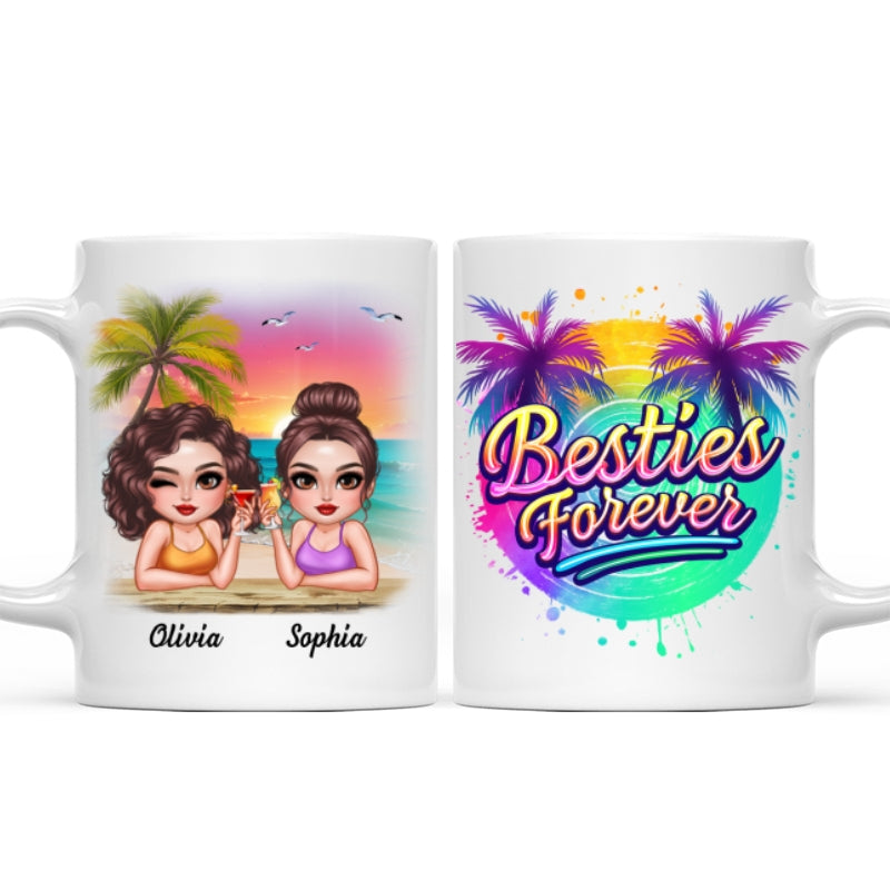 Summer Besties Forever Personalized Mug