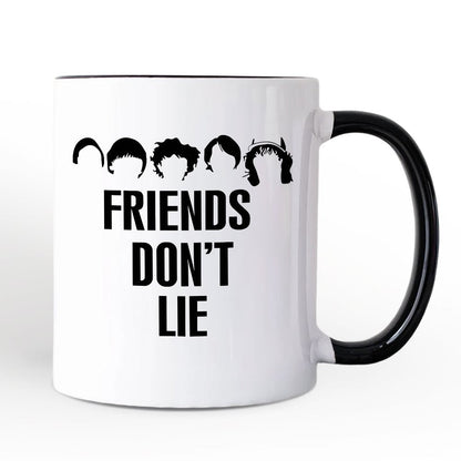 Friends Don't Lie Personalized Mug, Handmade Gift for Matching Daughter with Custom Name