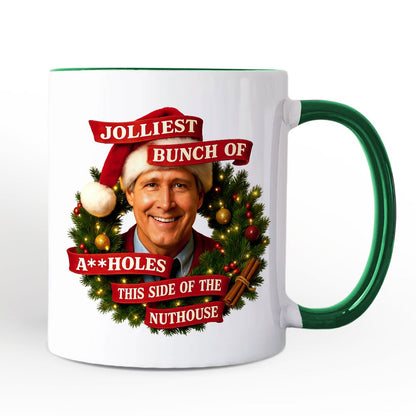 Jolliest Bunch of Assholes Personalized Mug, Griswold's Family Christmas Vacation Gift with Custom Name