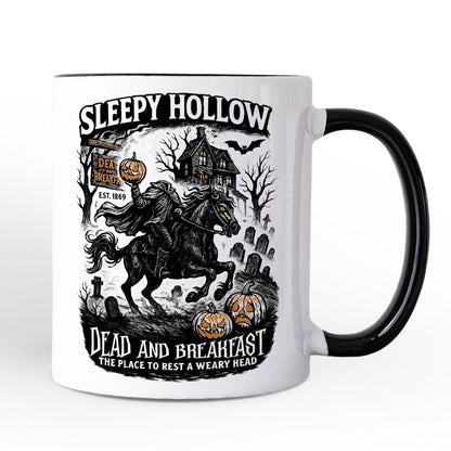Sleepy Hollow Headless Horseman Personalized Mug, Gothic Haunted Halloween Gift with Custom Name