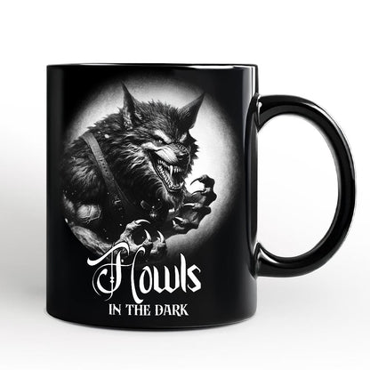 Werewolf Spooky Portrait Personalized Mug Horror Villain Theme Halloween Gift with Custom Name