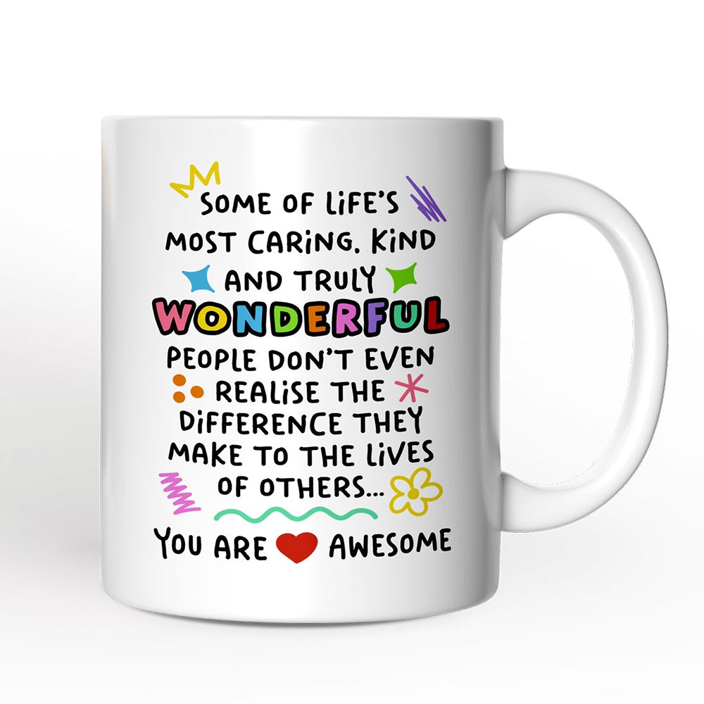 You Are Wonderful Personalized Mug, Heartful Message Gift With Custom Name