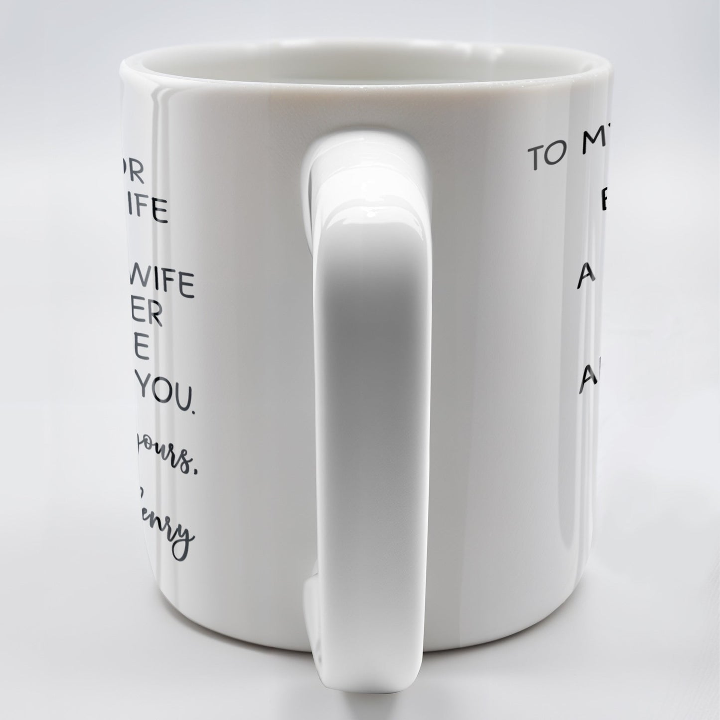 Thanks For Being My Wife, Forever Yours - Personalized Custom Coffee Mug - WIF033_MG