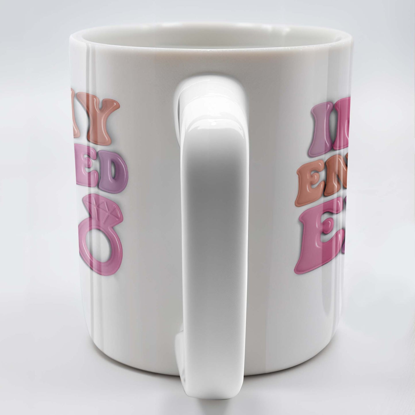 In My Engaged Era, Engagement Ring and Text - Personalized Custom Coffee Mug - WIF050_MG