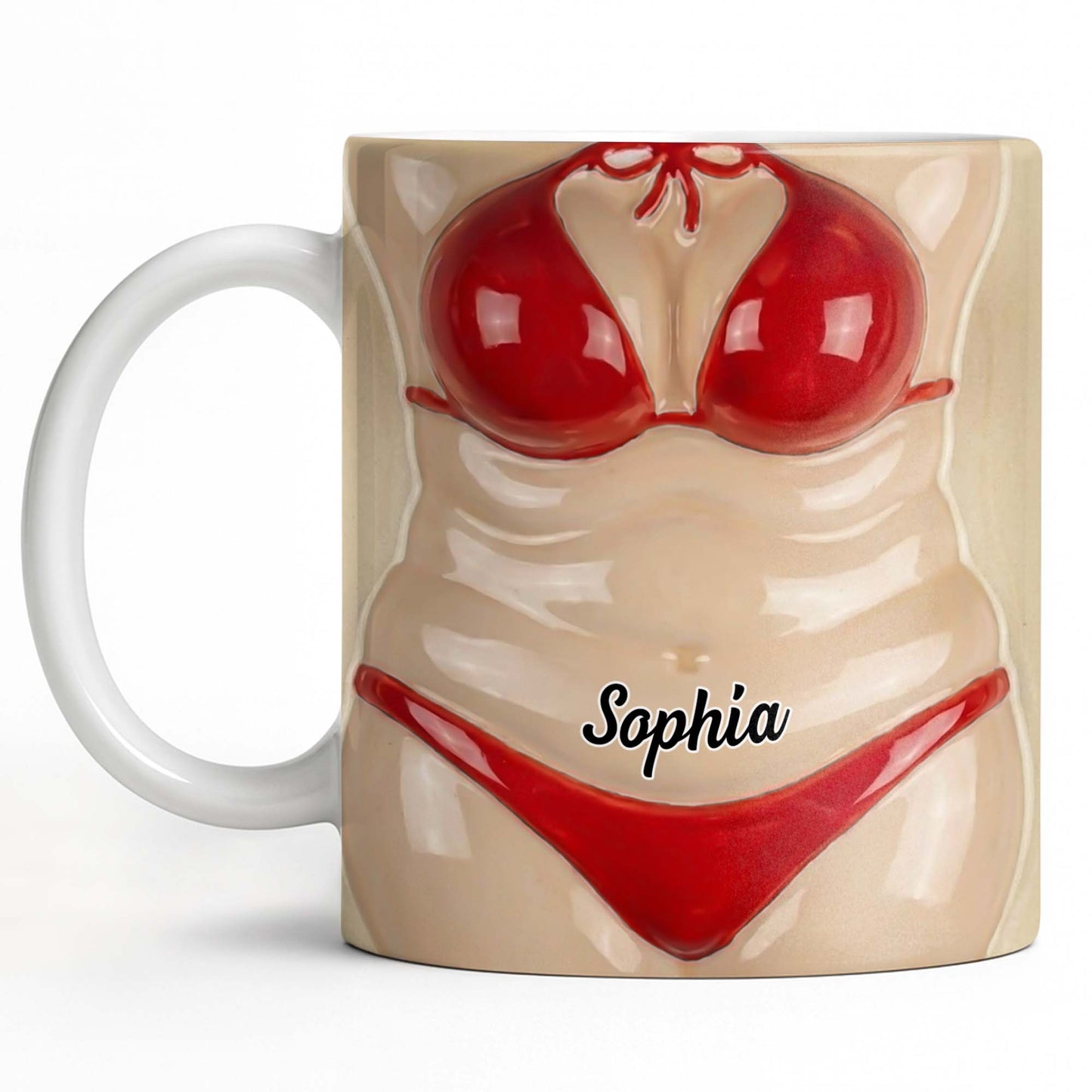 Celebrate Holiday Cheer With A Festive Santa Mug - Personalized Custom Coffee Mug - WIF062_MG