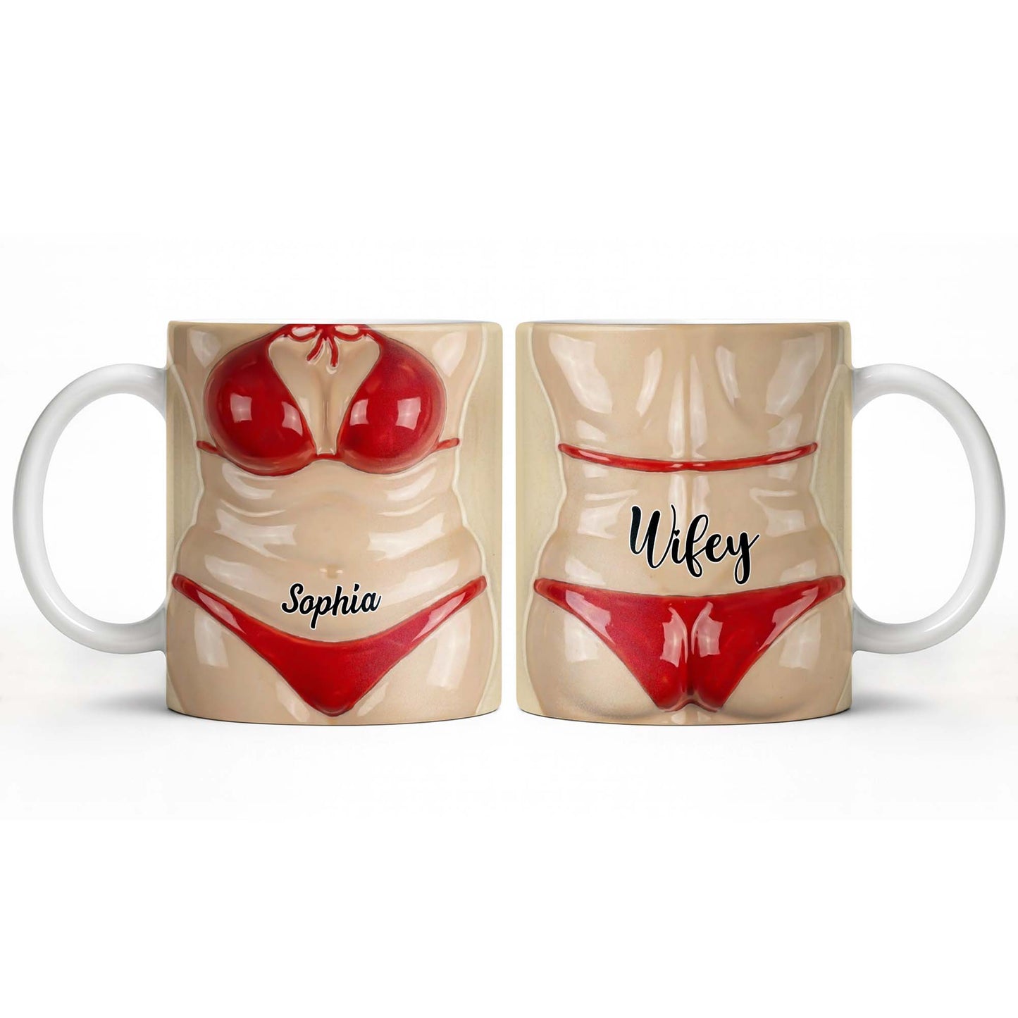 Celebrate Holiday Cheer With A Festive Santa Mug - Personalized Custom Coffee Mug - WIF062_MG