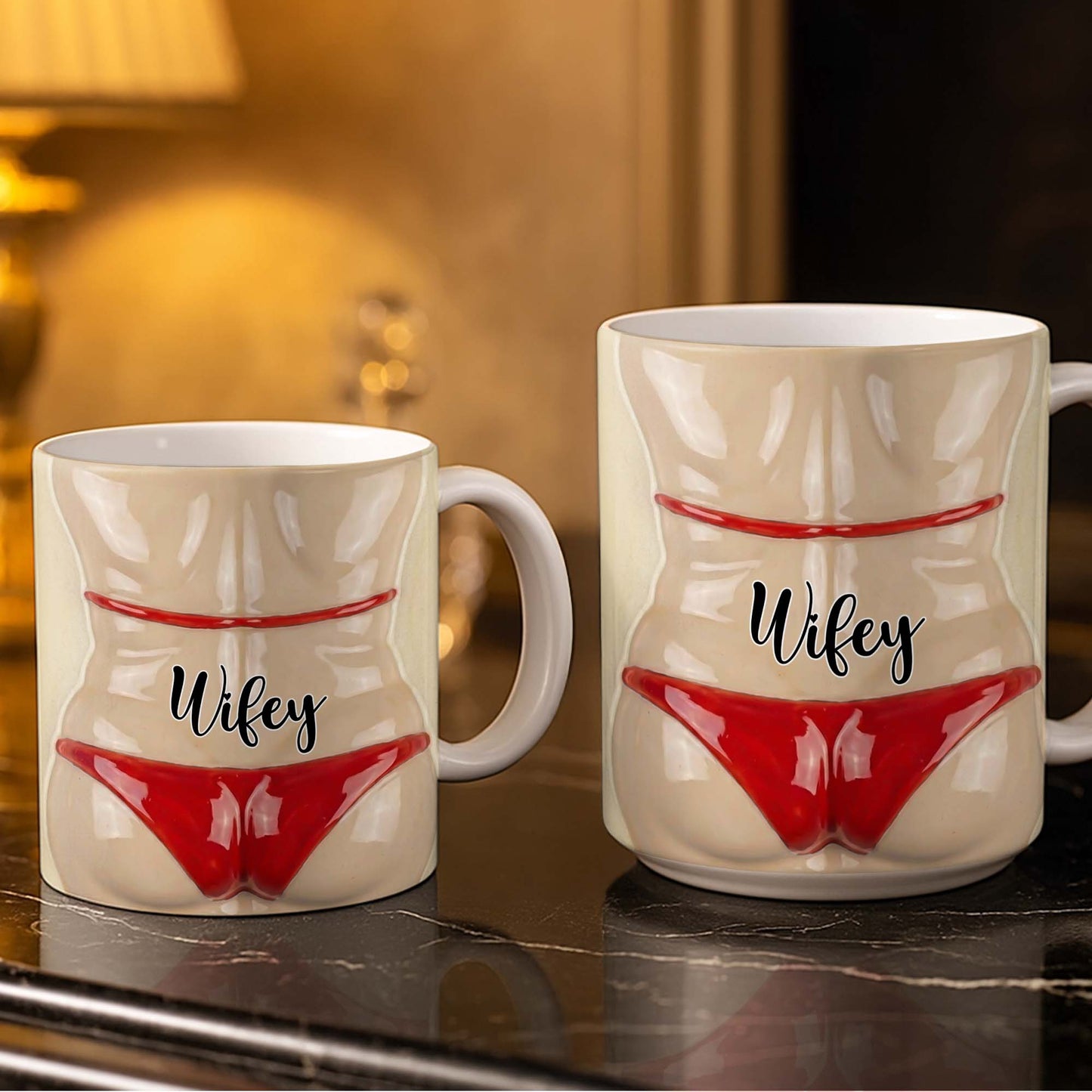 Celebrate Holiday Cheer With A Festive Santa Mug - Personalized Custom Coffee Mug - WIF062_MG