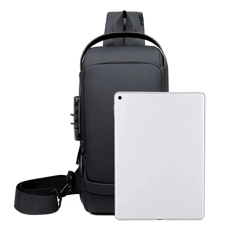 Waterproof Chest Bag With Usb Charging Interface