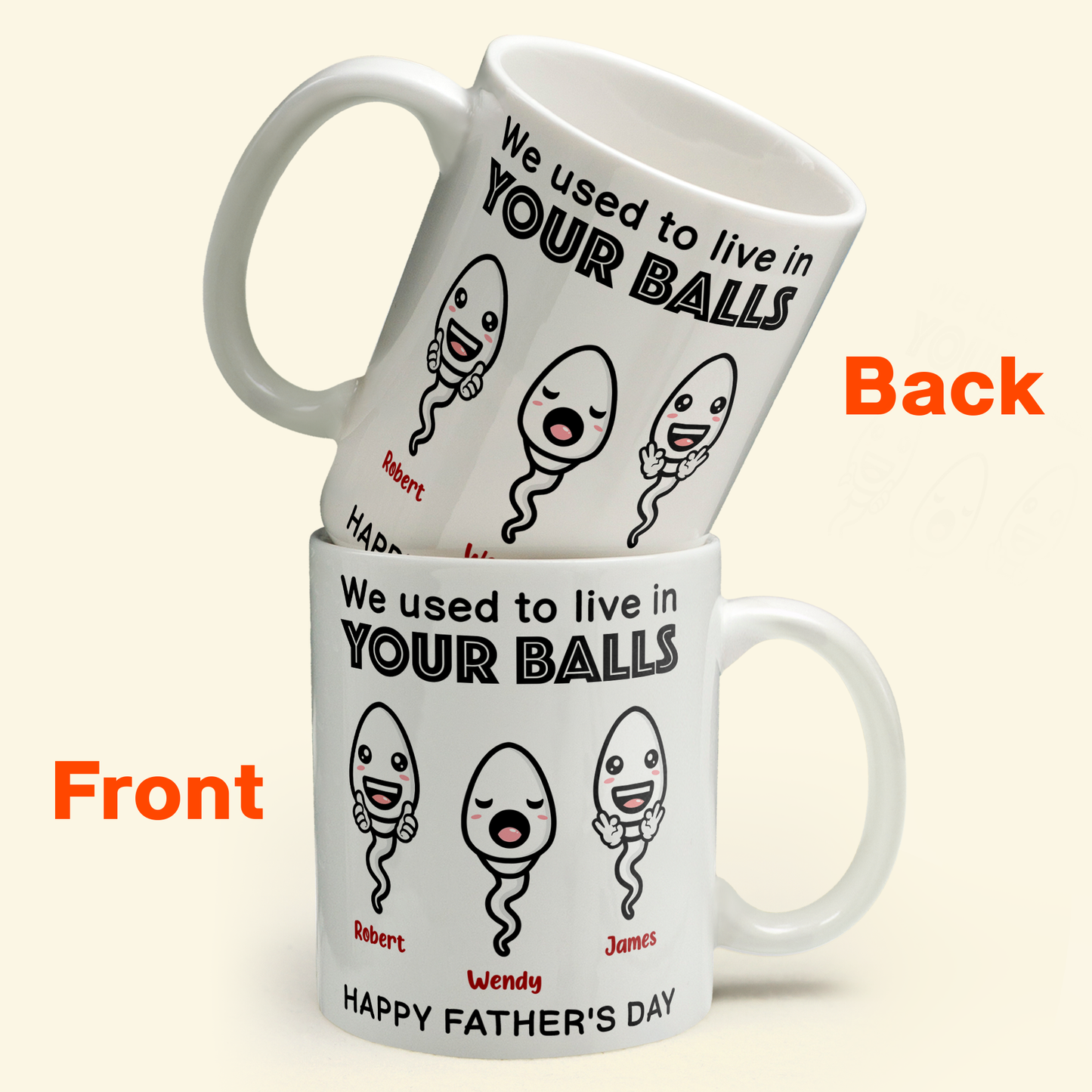 We Used To Live In Your Balls - Personalized Mug