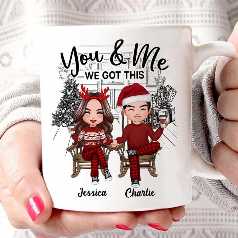 Couple We Got This Personalized Christmas Mug
