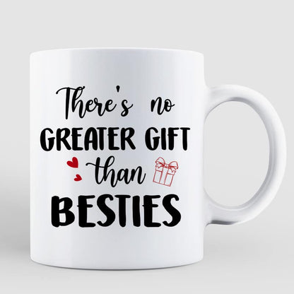 Christmas Doll Besties Sitting At Fireplace Personalized Mug