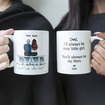 Will Always Be Your Little Girl Little Boy - Personalized Mug