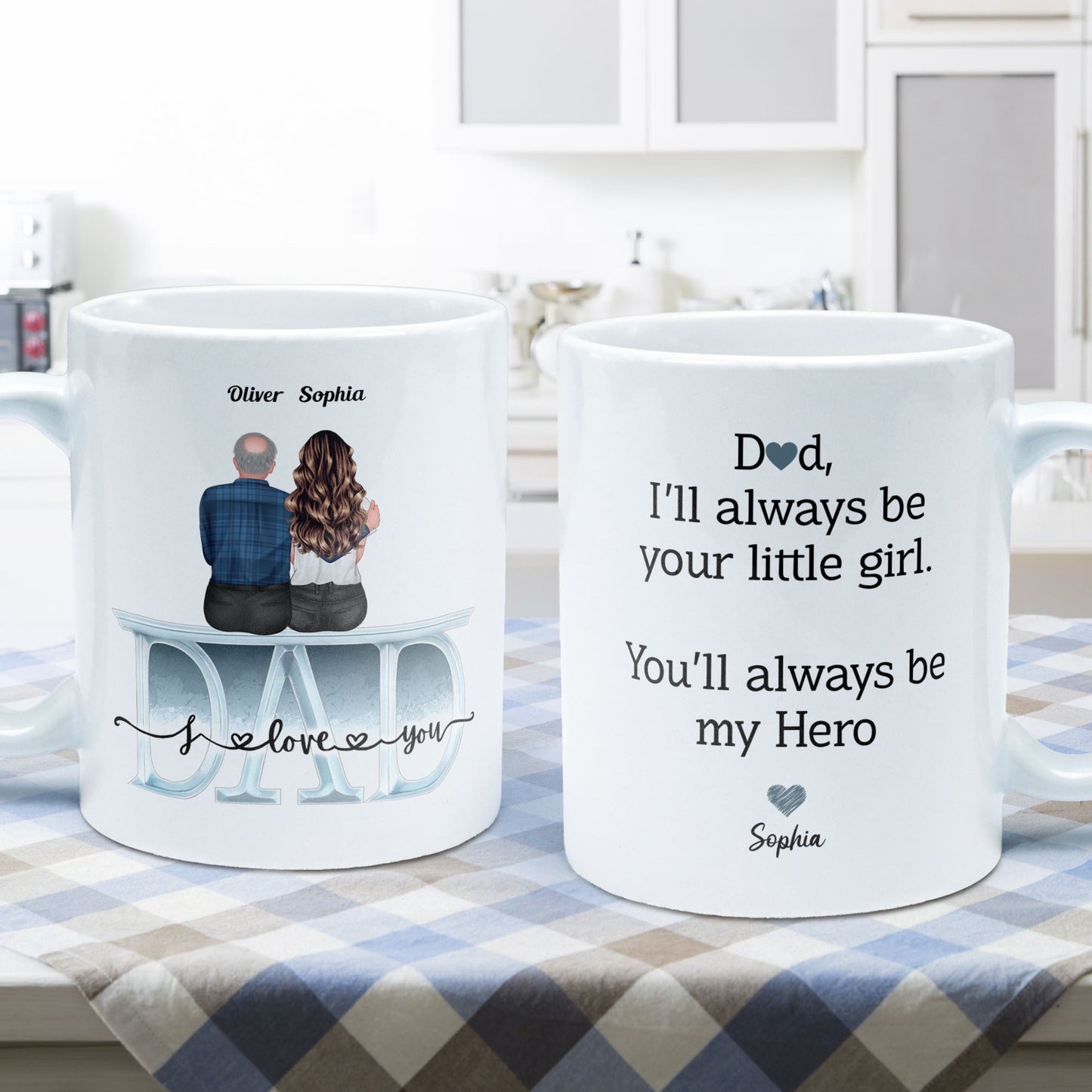 Will Always Be Your Little Girl Little Boy - Personalized Mug
