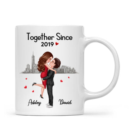 Hugging Doll Couple Anniversary Gift For Him Gift For Her Personalized Mug