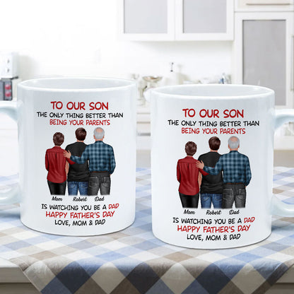 To Our Son From Parents Personalized Mug, Gift For Son