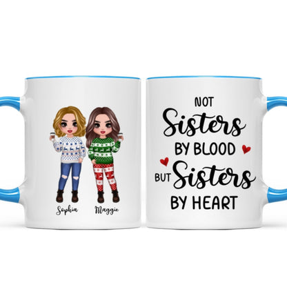 To My Bestie Christmas Standing Doll Besties In Snow Personalized Mug