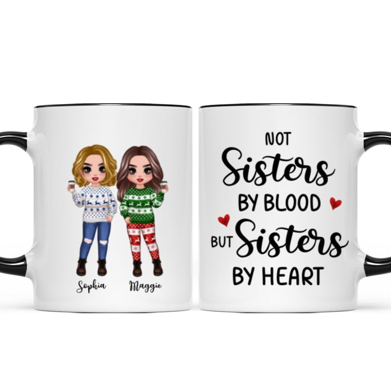To My Bestie Christmas Standing Doll Besties In Snow Personalized Mug