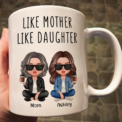 Like Mother Like Daughter Realistic Doll Personalized Mug