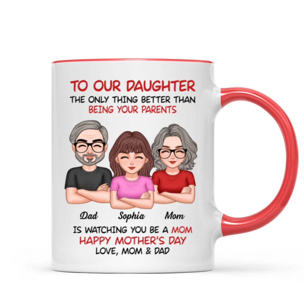 To Our Daughter From Parents Happy Mother's Day Personalized Mug