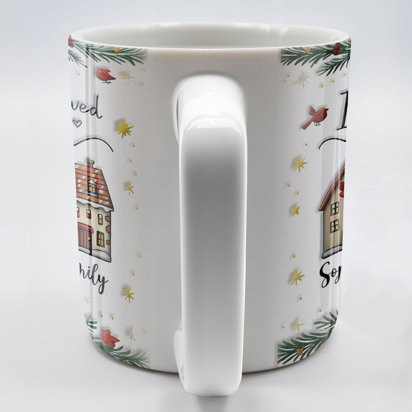 I Wish We Lived Closer, Houses And Hearts - Personalized Custom Coffee Mug - XMAS042_MG