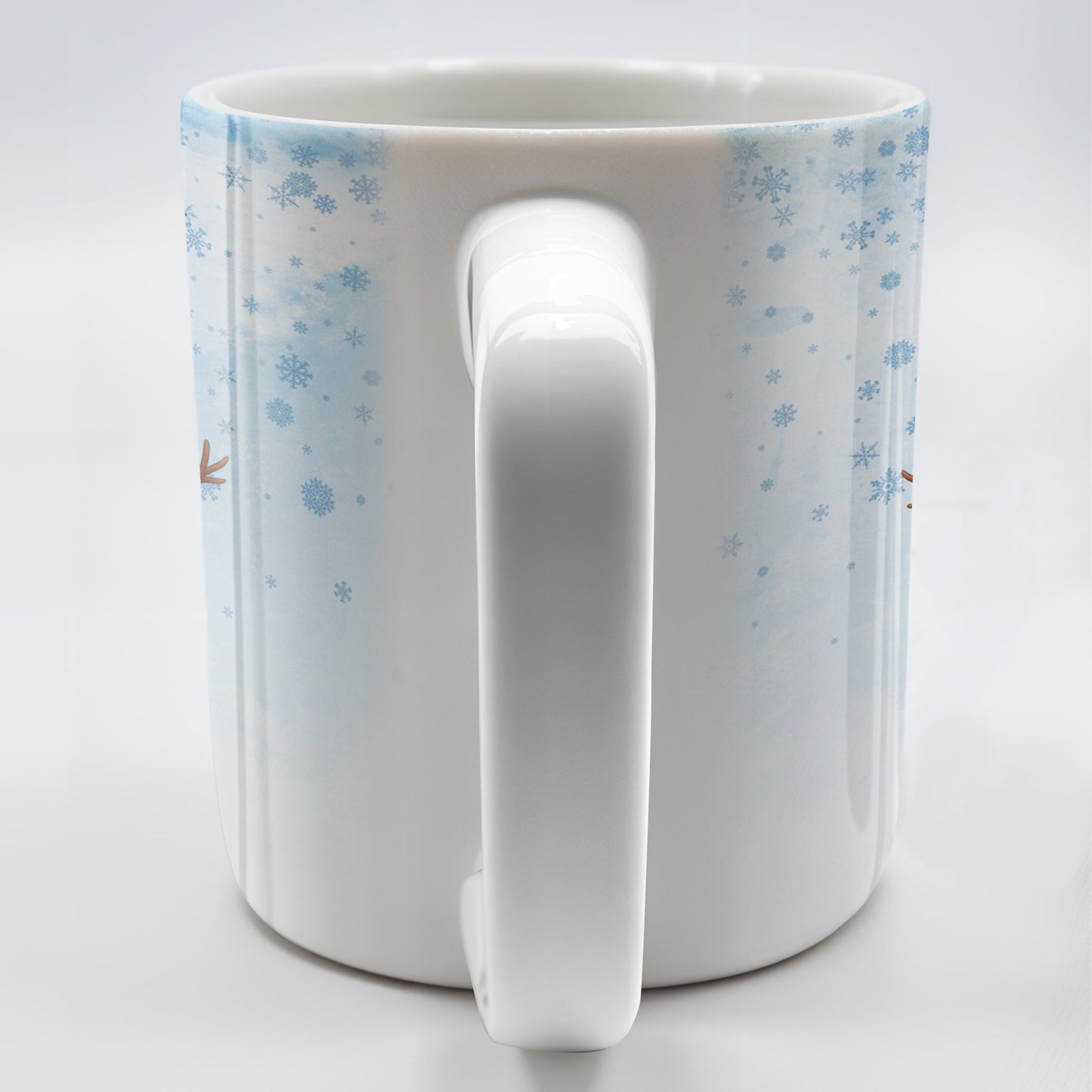 Christmas Snowman And Snowflakes Design - Personalized Custom Coffee Mug - XMAS083_MG
