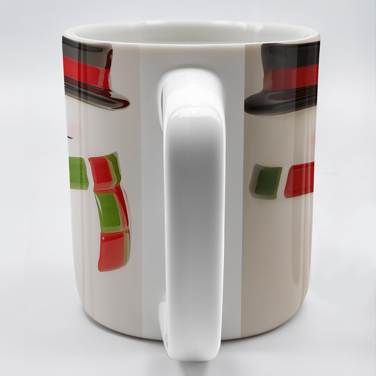 Celebrates Christmas With A Cheerful Santa Design - Personalized Custom Coffee Mug - XMAS092_MG