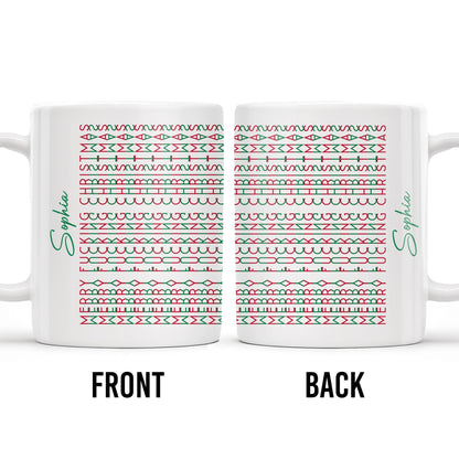 Celebrate Your Unique Style With Aztec Patterns - Personalized Custom Coffee Mug - XMAS154_MG