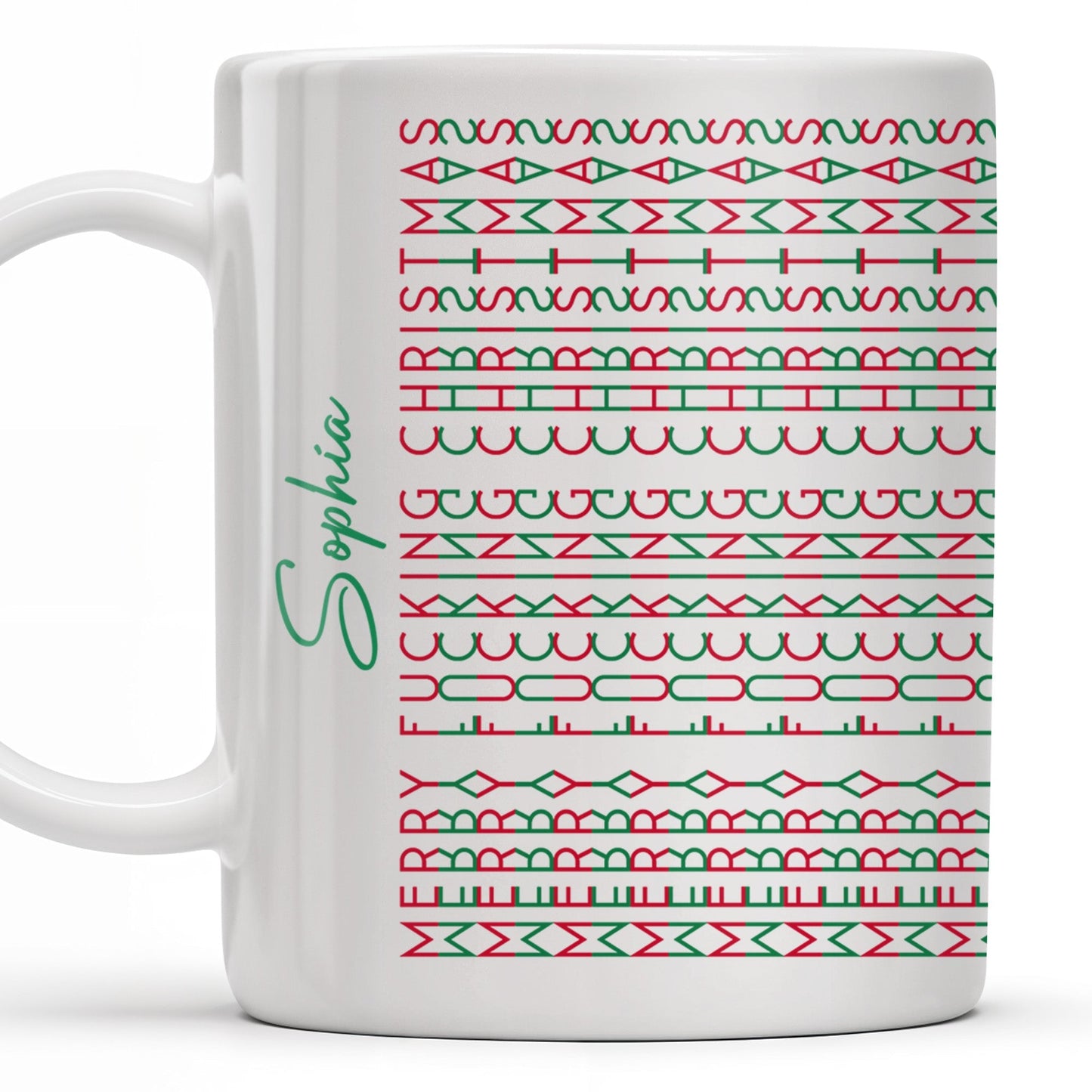Celebrate Your Unique Style With Aztec Patterns - Personalized Custom Coffee Mug - XMAS154_MG