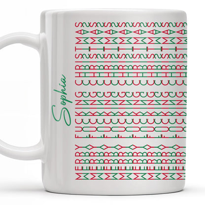 Celebrate Your Unique Style With Aztec Patterns - Personalized Custom Coffee Mug - XMAS154_MG