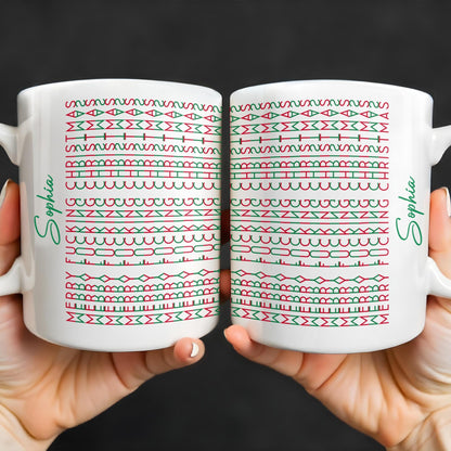 Celebrate Your Unique Style With Aztec Patterns - Personalized Custom Coffee Mug - XMAS154_MG