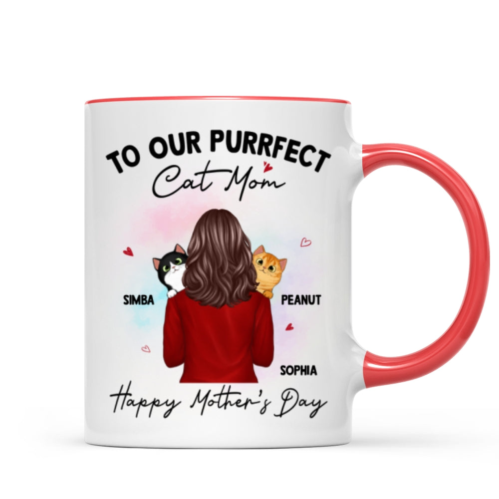 To My Purrfect Cat Mom Happy Mother's Day Personalized Mug