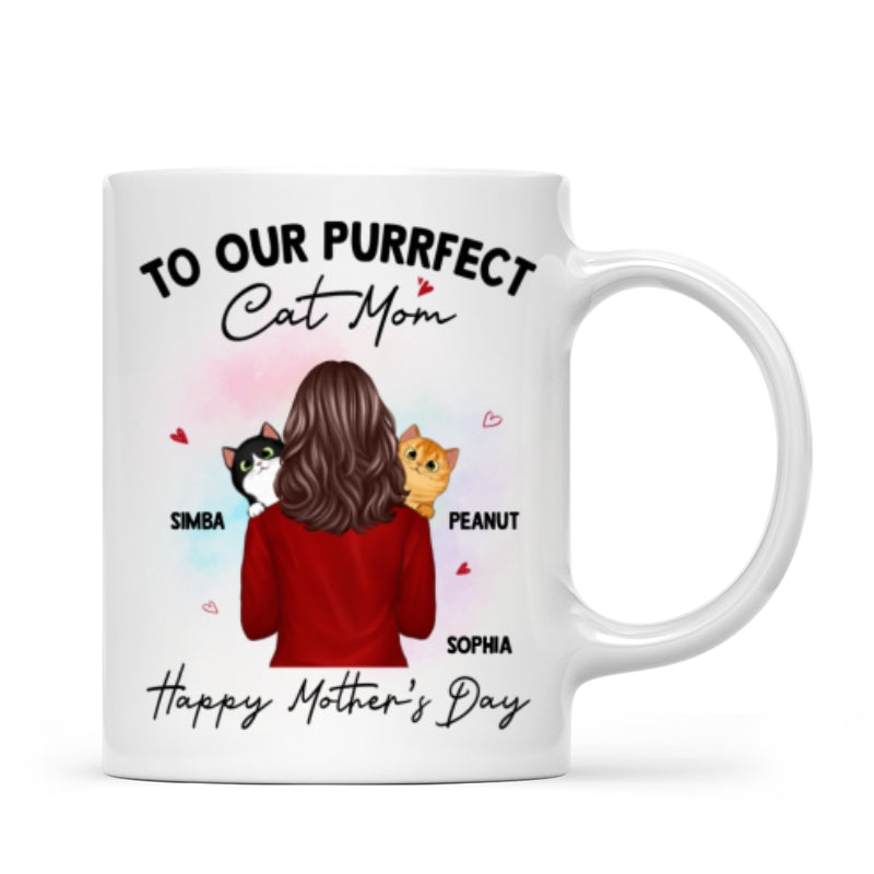 To My Purrfect Cat Mom Happy Mother's Day Personalized Mug