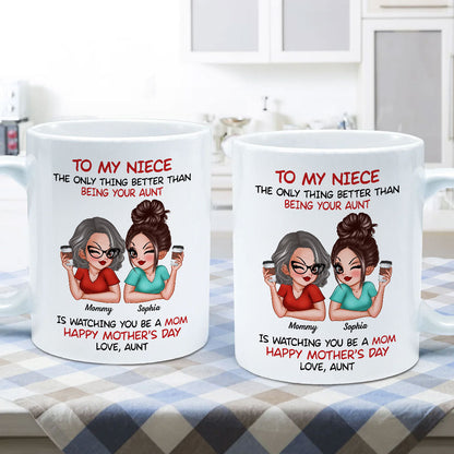 To My Niece From Aunt Happy Mother's Day Personalized Mug