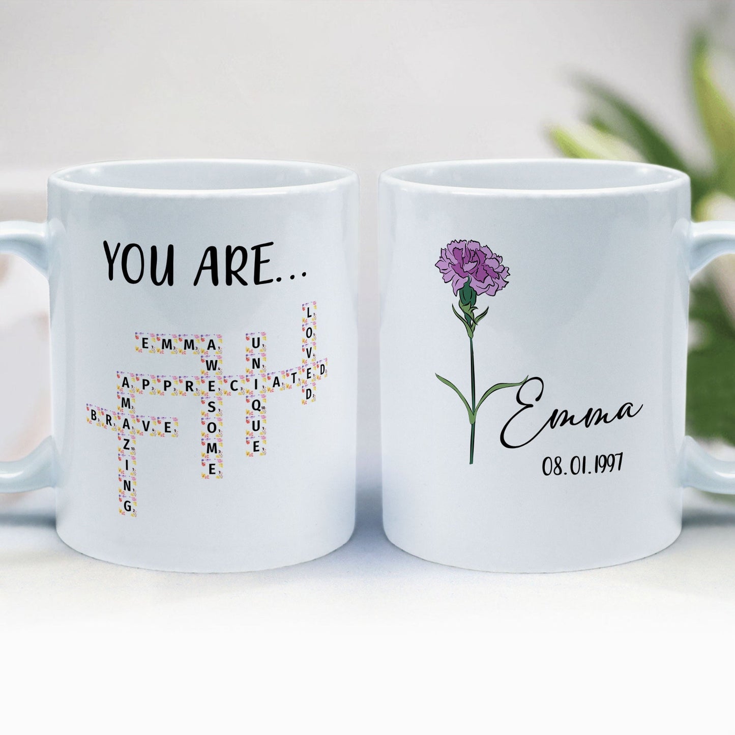 You Are Appreciated Scrabble Affirmation - Personalized Mug