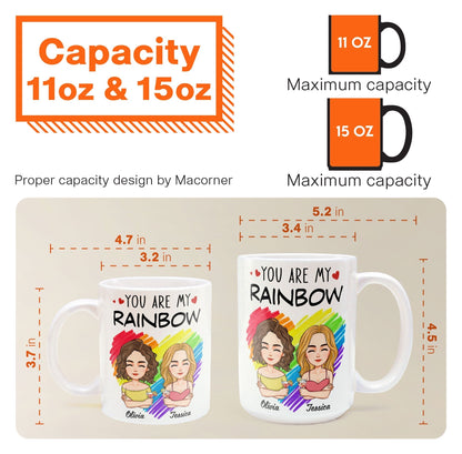 You Are My Rainbow - Personalized Mug
