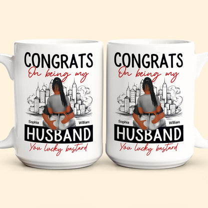 You Lucky Bastard - Personalized Mug