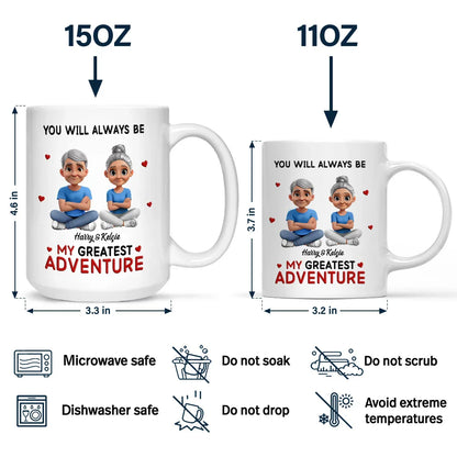You Will Always Be My Greatest Adventure - Personalized Mug