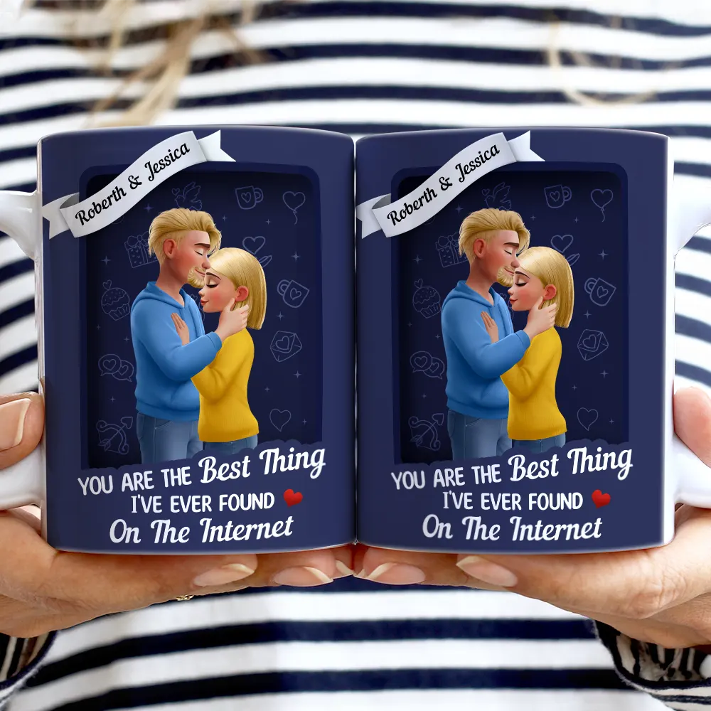 You're The Best Thing I've Ever Found On The Internet - Personalized White Edge-to-Edge Mug