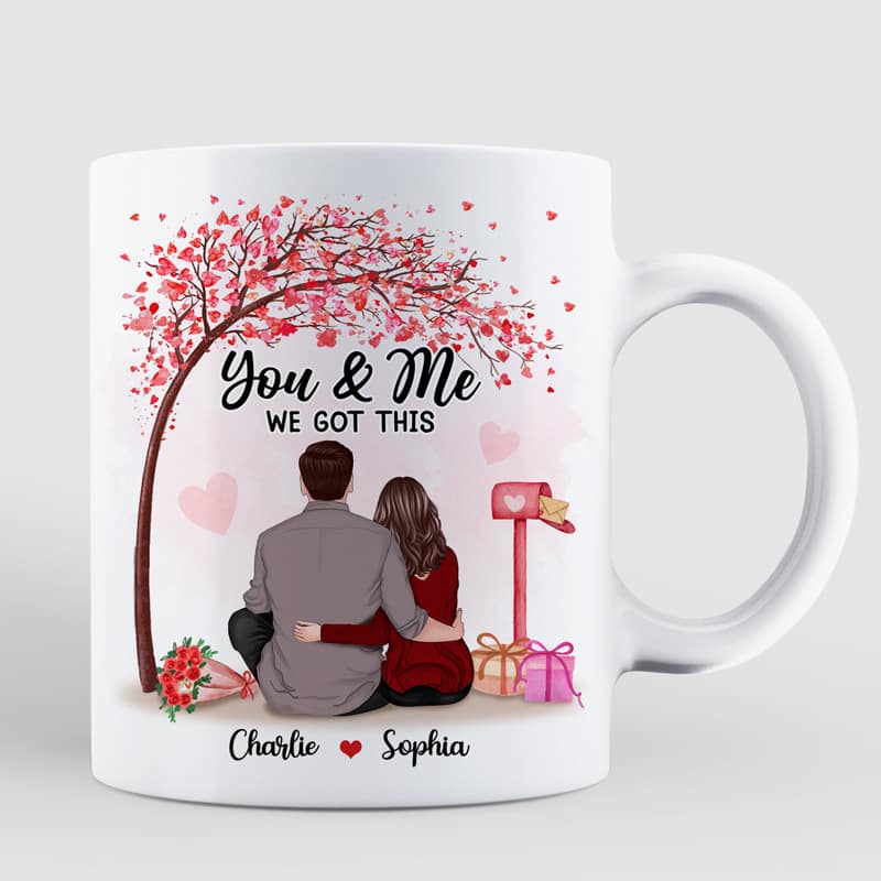 You & Me We Got This Couple Back View Under Tree Personalized Mug