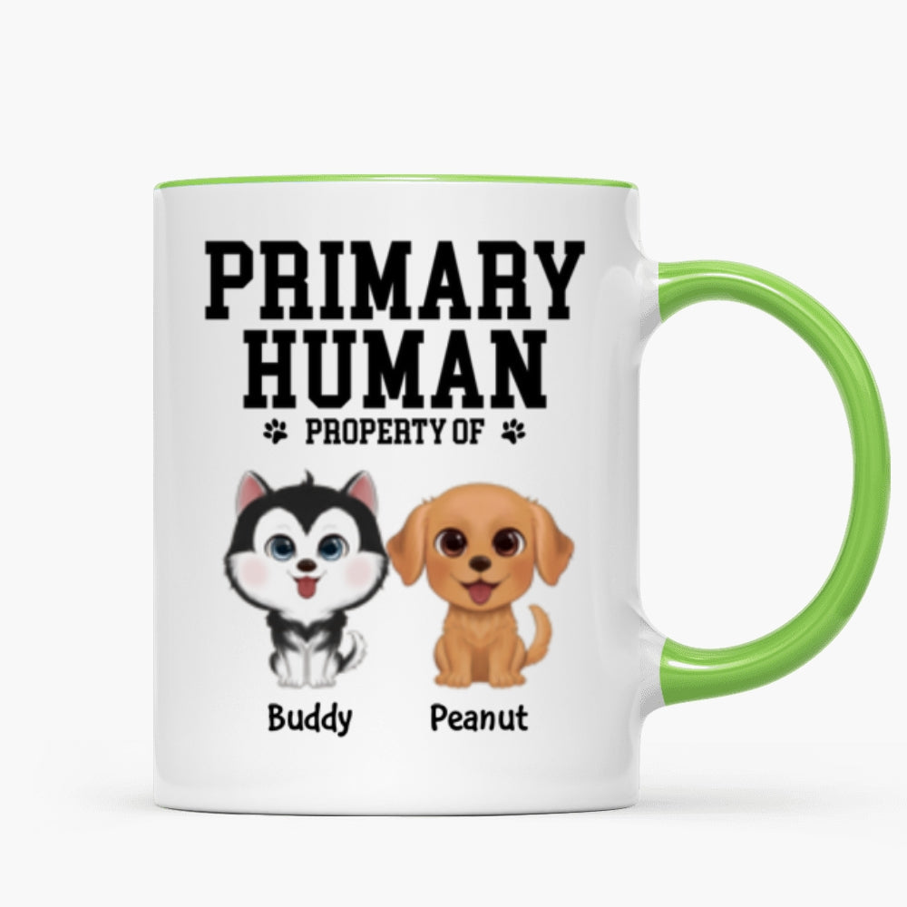Spare Human Primary Human Funny Gift For Dog Lover or Cat Lover Personalized Mug