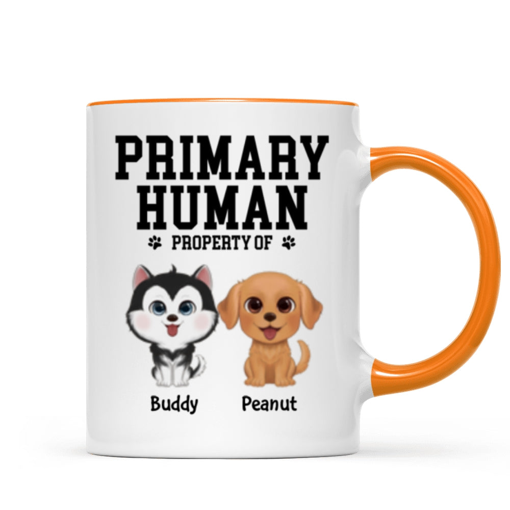 Spare Human Primary Human Funny Gift For Dog Lover or Cat Lover Personalized Mug