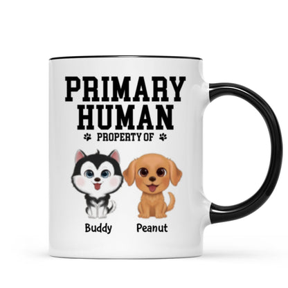 Spare Human Primary Human Funny Gift For Dog Lover or Cat Lover Personalized Mug
