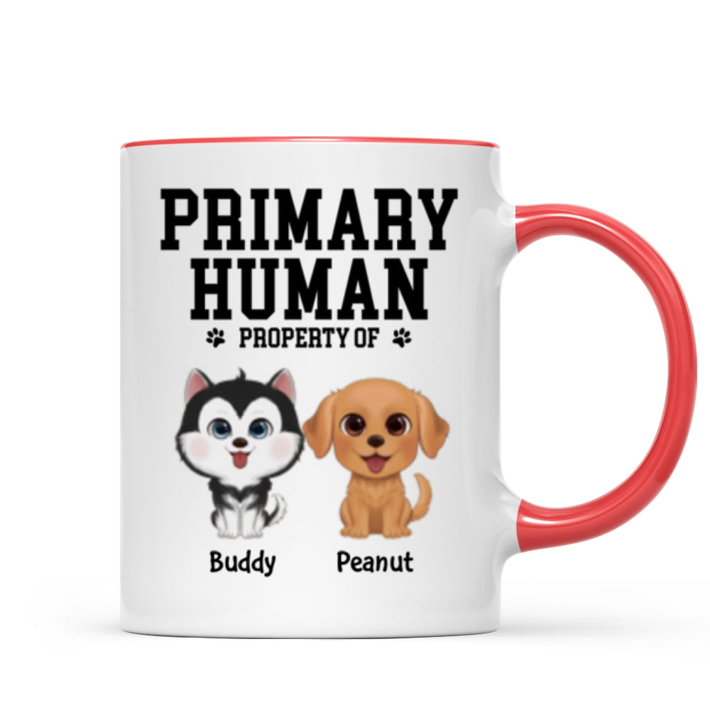 Spare Human Primary Human Funny Gift For Dog Lover or Cat Lover Personalized Mug